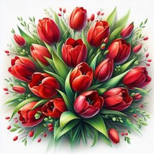 Схема вышивки «праздник весны»