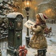 Схема вышивки «Christmas mail 2»