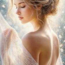 Схема вышивки «Девушка»