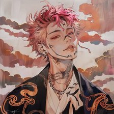 Схема вышивки «Сукуна Ремён»