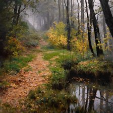 Схема вышивки «Лес. Роман Божков»