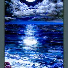 Схема вышивки «Луна»