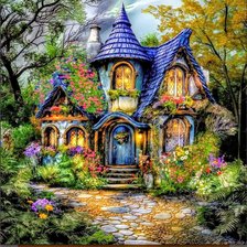 Схема вышивки «Лес»