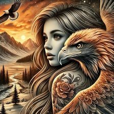 Схема вышивки «женский образ»