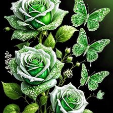 Схема вышивки «Цветы»