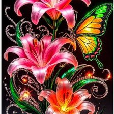 Схема вышивки «Цветы»