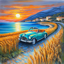 Схема вышивки «Закат»