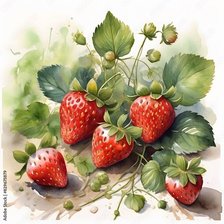 Схема вышивки «Клубничка»