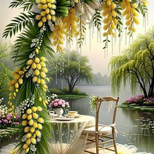 Схема вышивки «Чаепитие»