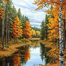 Схема вышивки «Осень»