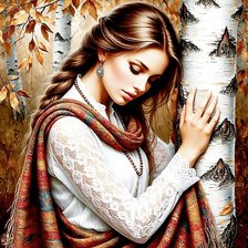 Схема вышивки «Ой ты Русь моя...»