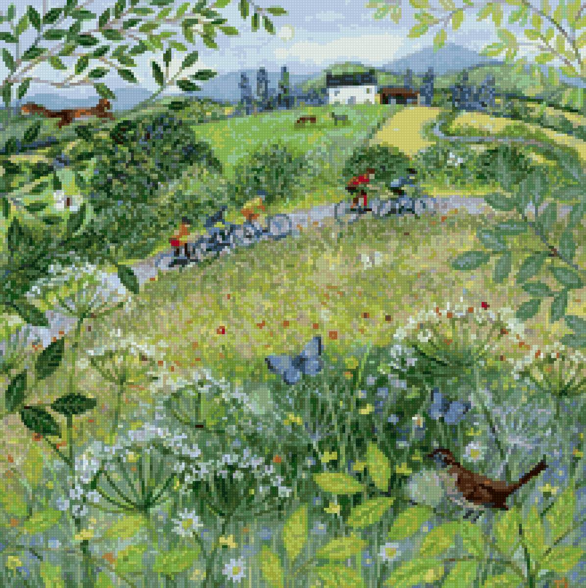 Люси гроссмит - лето природа сад цветы дом - предпросмотр