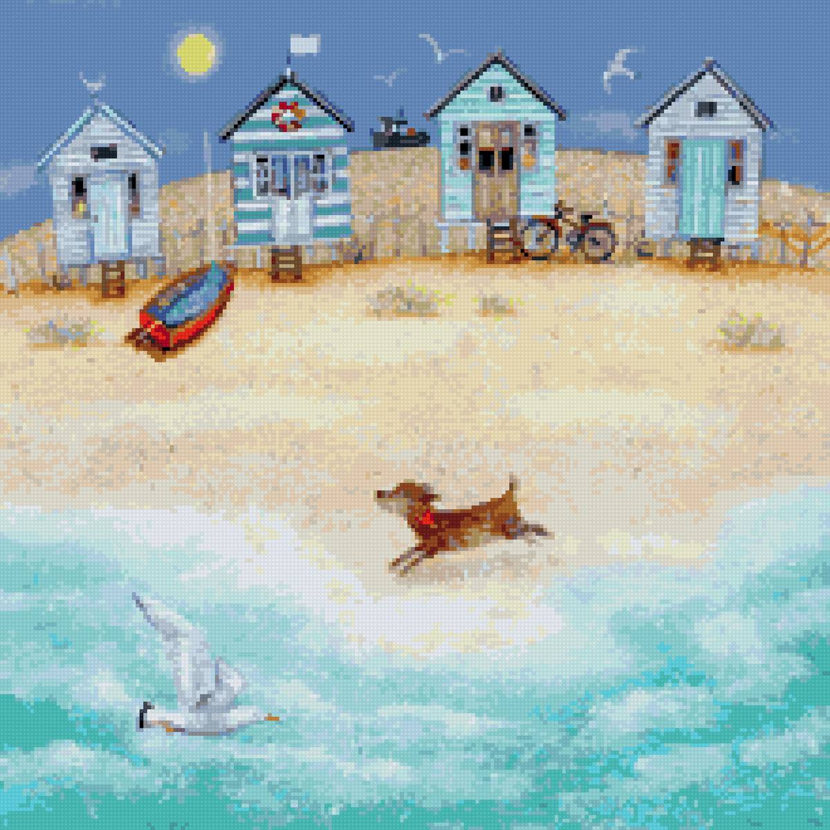 Люси гроссмит - лето природа море пляж собака - предпросмотр