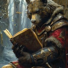 Схема вышивки «Медведь ученый»