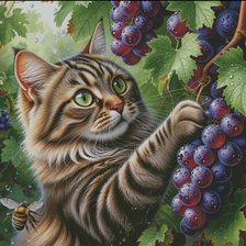 Схема вышивки «Котик»