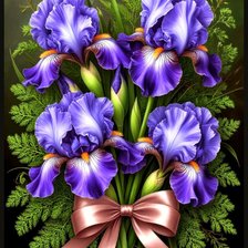 Схема вышивки «Цветы»