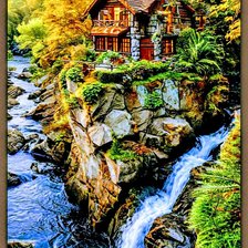 Схема вышивки «Лес»