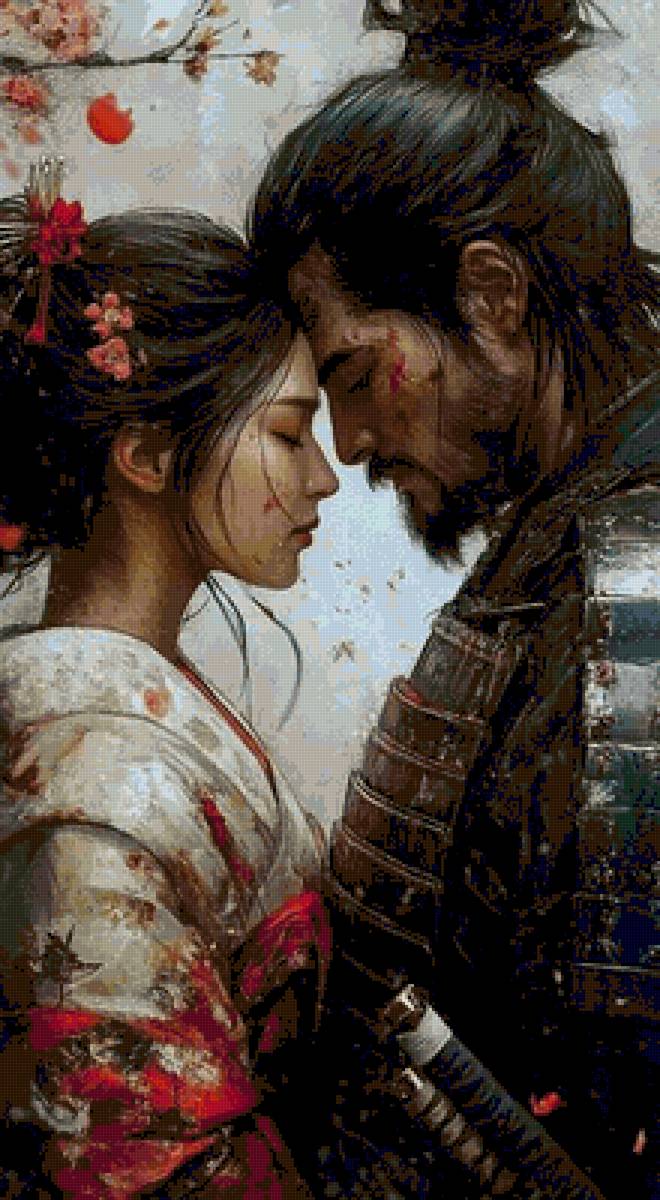 Amour samouraï - guerrier, amour, japon - предпросмотр