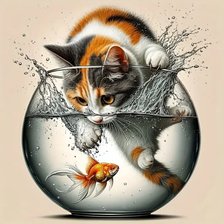 Схема вышивки «Один дома»