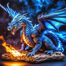 Схема вышивки «Огнедышащий дракон»