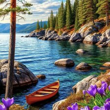 Схема вышивки «Пейзаж»