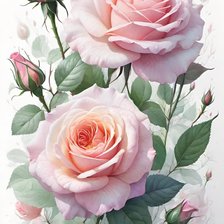 Схема вышивки «Розы»