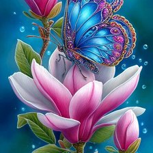 Схема вышивки «бабочки»