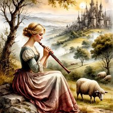 Схема вышивки «Пастушка»