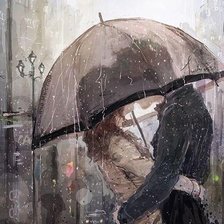 Схема вышивки «под дождем»