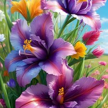 Схема вышивки «Пейзаж»