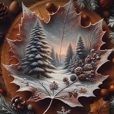 Схема вышивки «Времена года.Зима»