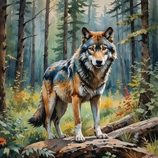 Схема вышивки «Страж леса. Грем Гремкем»