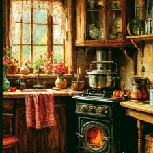 Схема вышивки «Кухня»