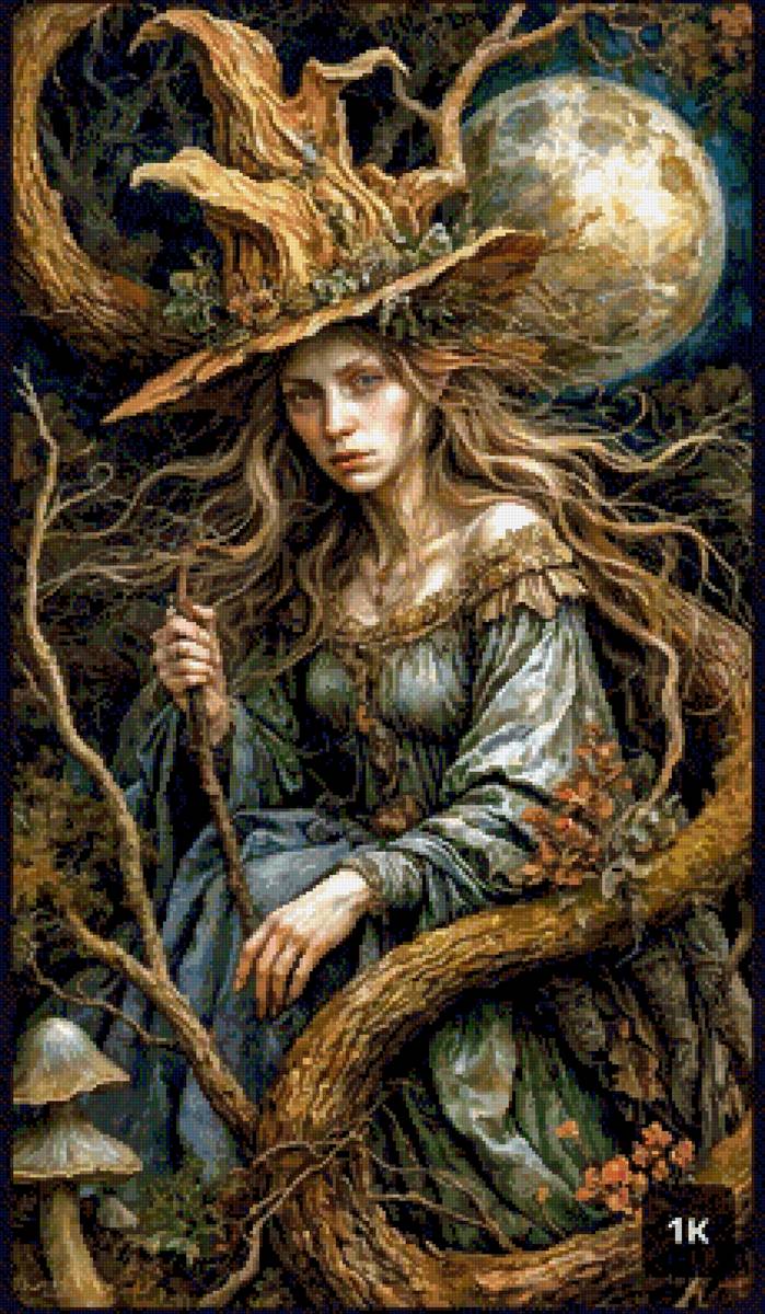 Лес - девушка - предпросмотр