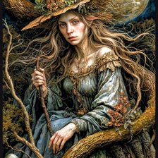 Схема вышивки «Лес»