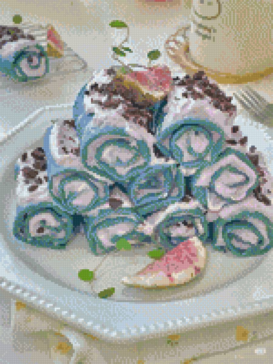 Рулетики - десерт, еда - предпросмотр