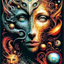 Схема вышивки «Космос»