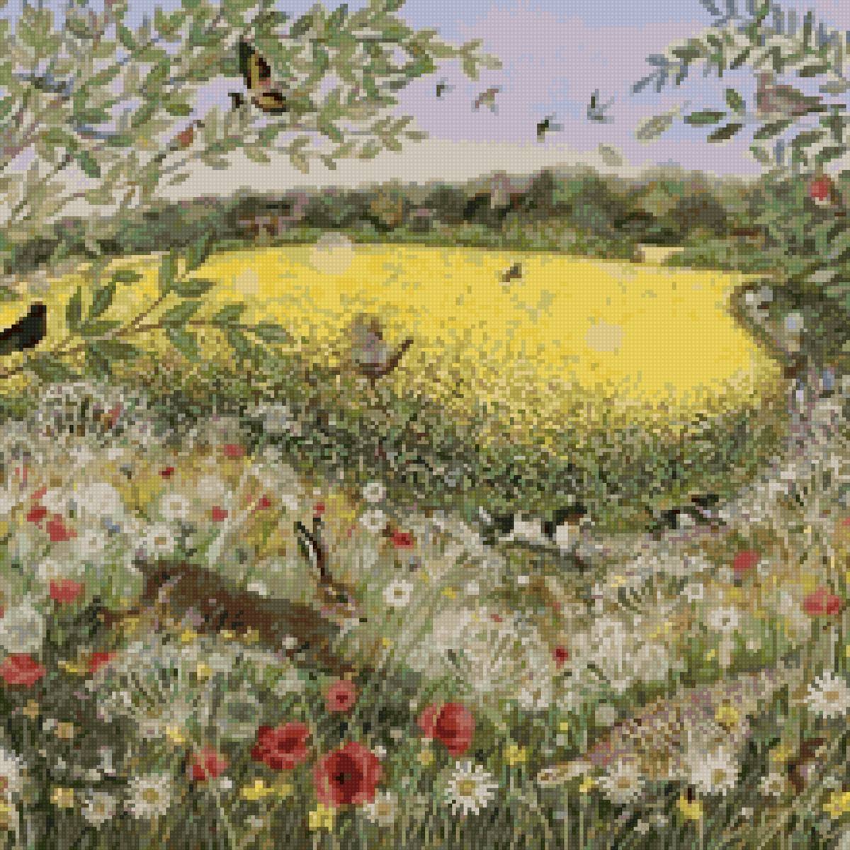 Люси гроссмит - лето природа поле луг пейзаж - предпросмотр