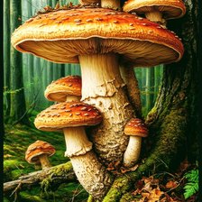 Схема вышивки «Лес»