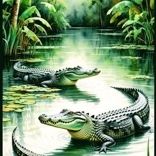 Схема вышивки «Река»