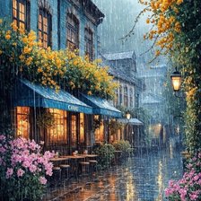 Схема вышивки «дождь»