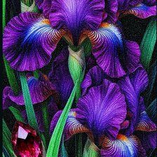 Схема вышивки «LIRIOS FLOR»