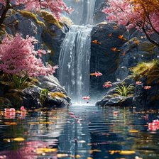 Схема вышивки «Водопад»