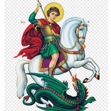 Схема вышивки «Гергий Победоносец»