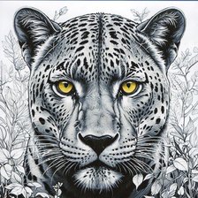 Схема вышивки «Panthère»