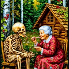 Схема вышивки «Лес»