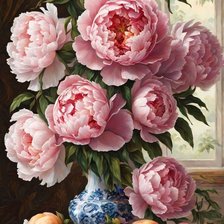 Схема вышивки «Букет в вазе»