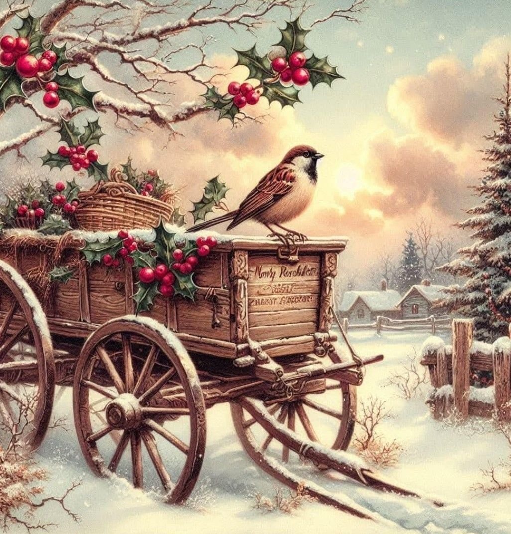 Christmas wagon - оригинал