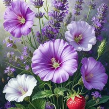 Схема вышивки «Цветы»