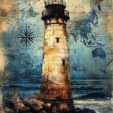 Схема вышивки «Маяк»